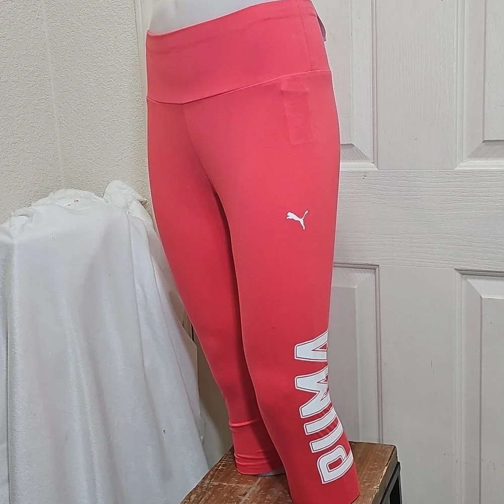 Puma Tight Fit Pink Leggings - Picture 4 of 8